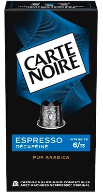 Café Carte Noire Espresso Décaféiné N°5