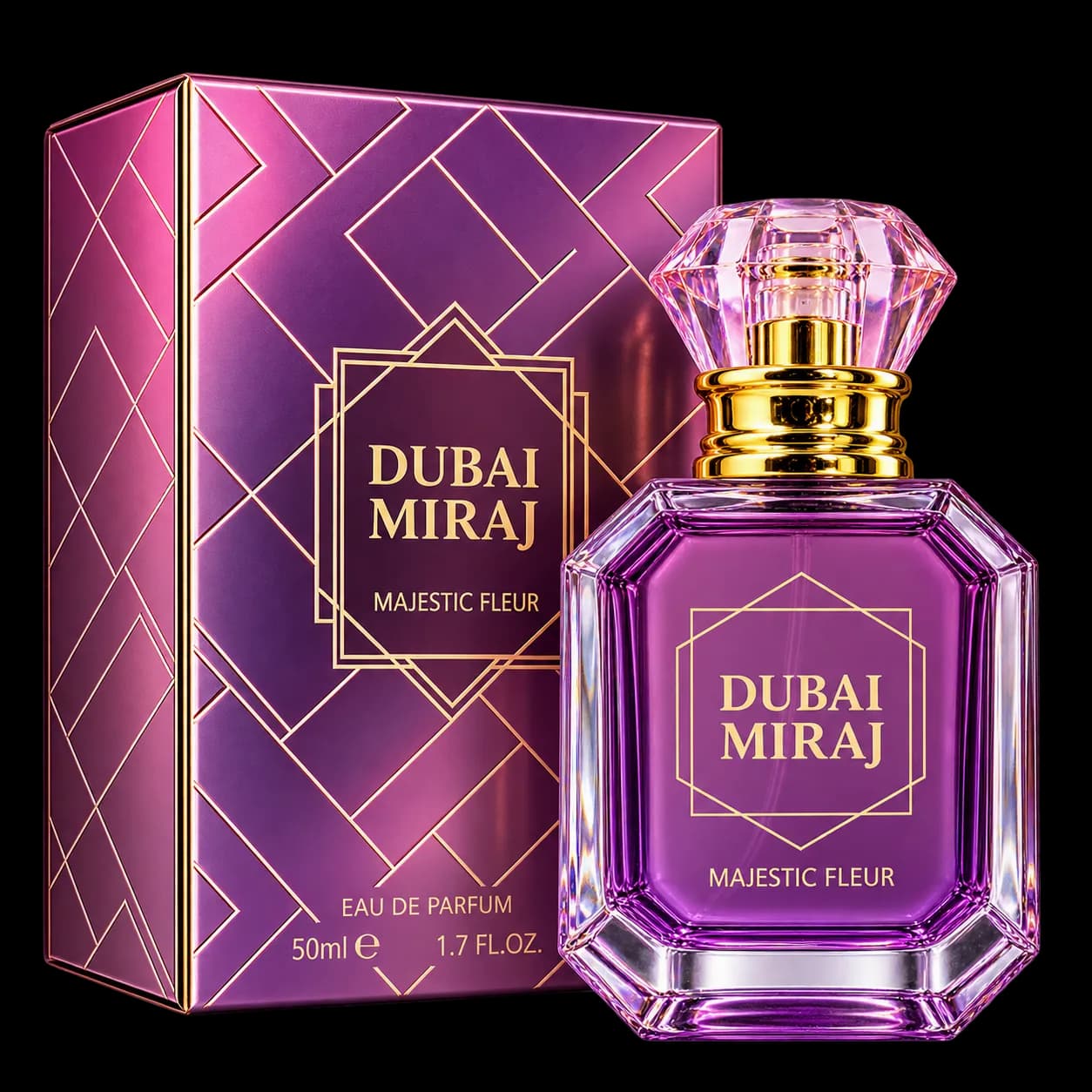 Eau de Parfum Majestic Fleur 50 ml - Dubai Miraj